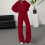 Lässiges Damen-Cardigan-Set mit Hose 2
