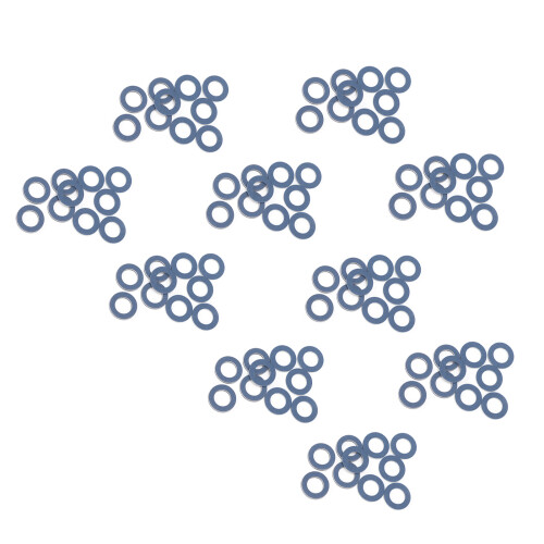 100Pcs Oil Drain Plug Gasket 90430-12031