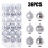 Staron Christmas Ornaments Silver 36 pcs 60mm 3