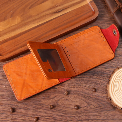 Men's Ultra-Light PU Wallet with US Dollar Pattern and 2