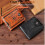 Men's Ultra-Light PU Wallet with US Dollar Pattern and 8