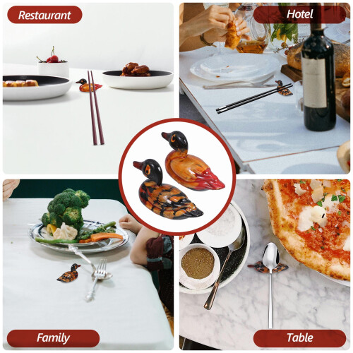 OUNONA24 τεμάχια Βάση για chopsticks, βάση για κουτάλια, επιτραπέζια βάση για chopsticks σε 2