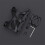 Universal Sort Motorcykel Kopholder Vandflaskeholder Sort ABS1x 2