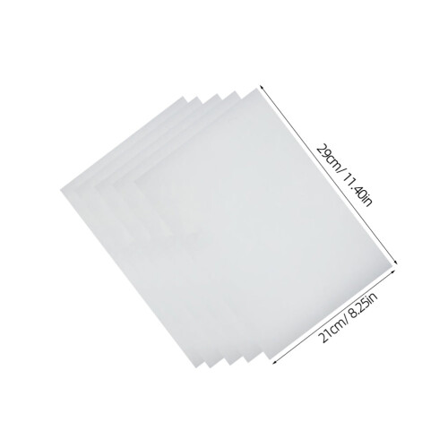 Conjunto de 5 folhas de PVC termorretrátil para carimbos de borracha e artesanato (11,4 x 8,3 x 0,004 polegadas) 1