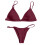 Women's High-Waisted Bikini Set with Push-Up and Twist Front 4