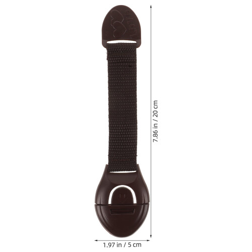 NICEXMAS Lucchetti per genitori Marrone 12 pezzi 7,9X2,0X0,4 pollici 1