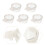 Clear Plastic Bird Feeding Bowls for Parrots 7 pcs 5