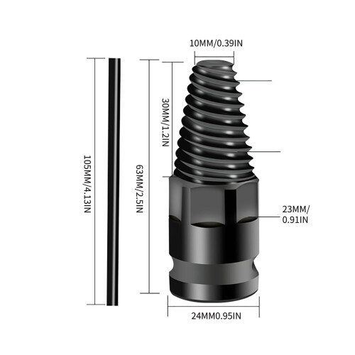 Water-Pipe Extractor and Screw Removal Tap Set 2-Piece 2
