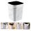 White Plastic Trash Can with Stable Structure for Home Use Modern Kitchen Rubbish Bin 4