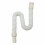 Flexible PLASTIC Basin Sink Waste Pipe Trap 36-80CM Bathroom Kitchen Syphon 2