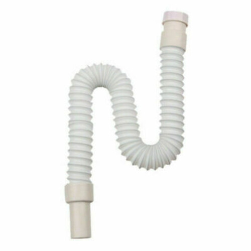 Flexible PLASTIC Basin Sink Waste Pipe Trap 36-80CM Bathroom Kitchen Syphon 1