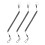 Heavy Duty Retractable Coiled Lanyard with Keychain 3 pcs 2