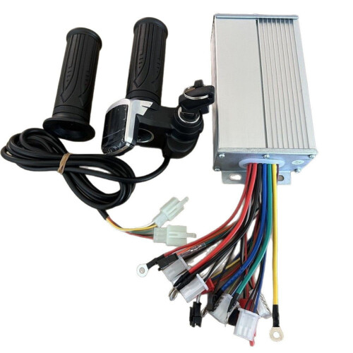 Controller brushless per ebike con display LCD e acceleratore da manubrio, 36V/48V/64V/72V, 500W 2