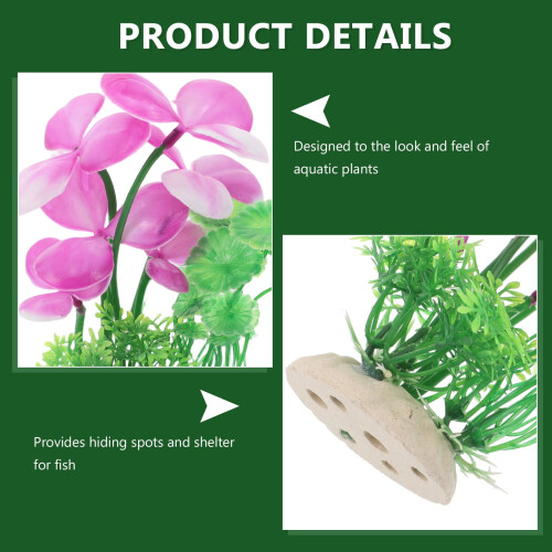 Artificial Plants for Aquarium Assorted Color 9Pcs 2