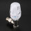 tooloflife DN15B Termostatisk radiatorventil Manuell Koppar Vit Silver 6