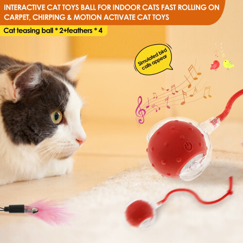 Cat Toy Ball Interactive Rolling Ball 2 pcs 1