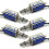 Conjunto de 5 micro válvulas solenoides DC com eletroímã, 12V DC, tipo push-pull com mola. 6