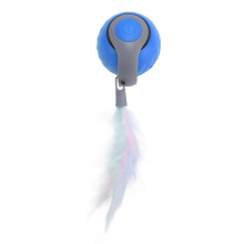 Smart Interactive Cat Ball Toy with Sound & Auto-Roll Bite Resistant Blue