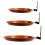 3-Layer Tree-Mounted Bird Feeder Heavy-Duty Steel Brick Red 3