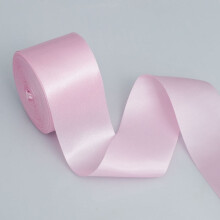 Pink Satin Ribbon 4cm x 20m (2 Rolls), Polyester Gift Wrapping & Craft Decoration Ribbon