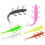 10 künstliche Angelköder, Softbaits, Wobbler, Split Tail Köder für Forellen, 4 cm, 0,35 g, Swimbaits, Mini-Köder 6