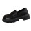 Γυναικεία Δερμάτινα Loafers Βρετανικού Στυλ με Στρογγυλή Μύτη 1