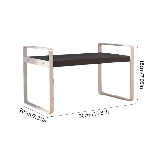 Επιτραπέζια Ράφι Αποθήκευσης FAMTKT Iron-Wood, Διπλής Επίστρωσης Βιβλιοθήκη, 2