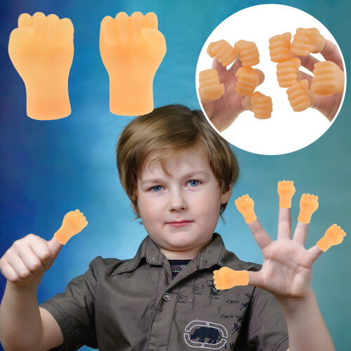 Tiny Hands Fist Bump Puppets Mini Finger Toys 2 Pack
