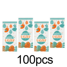 Pääsiäisherkkupussit, kirkasta sellofaania, kierrettävät nauhat, 100 kpl
