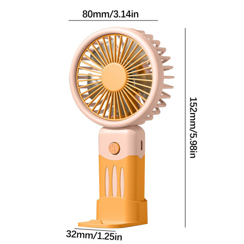 maxiaxia Mini Small Fan Force Fan Force Εξωτερικός Ηλεκτρικός Ανεμιστήρας για Φοιτητές, Μικρός 2