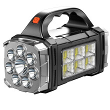 Solarbetriebene tragbare LED-Taschenlampe COB mit breitem Lichtkegel (1 Stück)