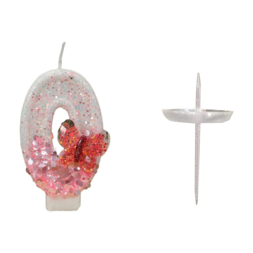 Velas de aniversário em formato de número, brancas, 8,9 cm (3,5 polegadas), elegantes e brilhantes. 1