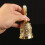 Hand Bell Floral Pattern 4.5 Inch Clear Loud Sound 6