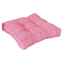 Linen Floor Seat Cushion Pillow with Cotton Filling, 40cm Round Shape for Yoga Living Room Balcony Office Outdoor Tatami Mat