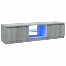(Grey sonoma) vidaXL TV Cabinet with LED Lights TV Stand TV Unit Hall Entertainment Cenrtre