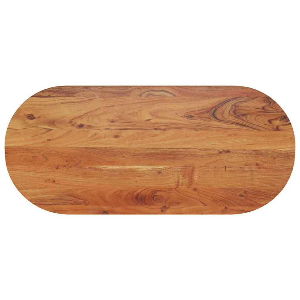 Vidaxl (90 X 40 X 3.8 Cm) Table Top Replacement Board Dining Table Top Wooden Furniture Top Oval