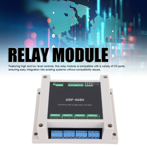 GPID 4-Kanal GPIO-Relaismodul ABS-Gehäuse 10 A 2