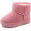 Fellgefütterte Kinder-Schneestiefel, warme, flache Winterschuhe 1