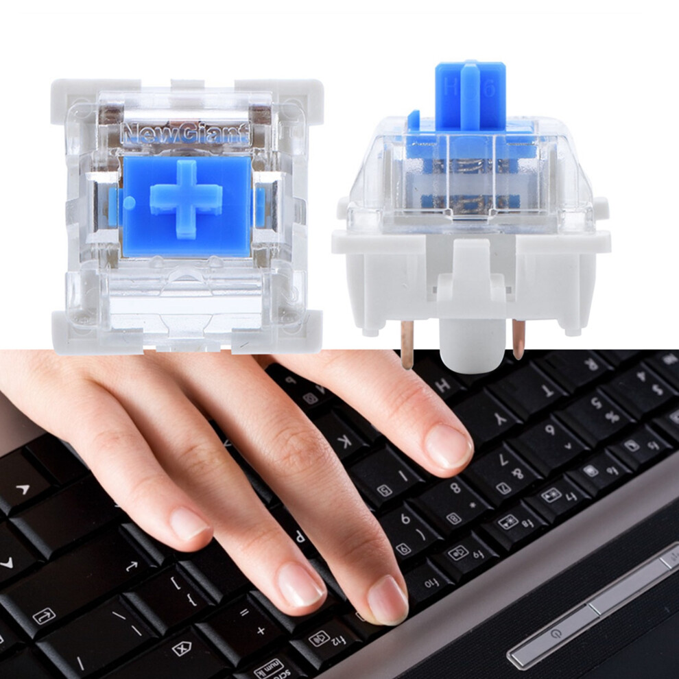 10Pc Switch Mechanical Keyboard Switches For Rgb Gaming 15X15x18mm Blue 7691392950153