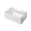 White Foldable Plastic Storage Crate 30.5x20.3x12.5cm 3
