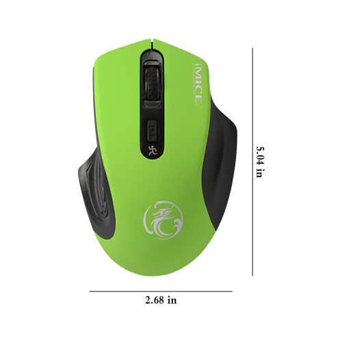 2.4G Wireless Mouse for PC/Laptop/Tablet – Noiseless, USB Receiver, Compatible with Windows, Ergonomic Design 2