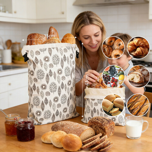 Kitchen Essential Storage Solution Bread Bag Triplicate Seal 2