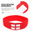 Game Day Headbands Red 2Pcs 6.7X2.4X0.8In 5