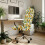 Sunflower Butterfly Chair Cover Stretchable High Back 3