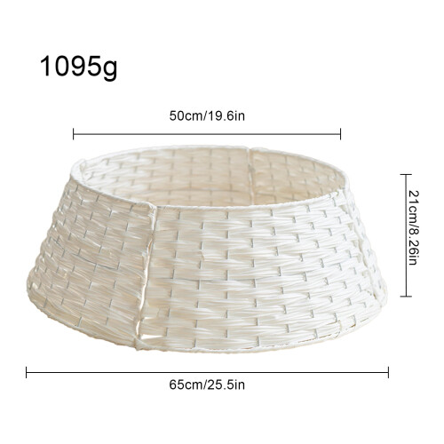 Rattan Christmas Tree Skirt Stand Base Cover 1