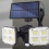 Solar Wall Light with Motion Sensor, Remote Control, 16W 300LM, Fast Charging, Easy Install for Yard/Garden/Pathway 8
