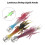 5 Stück PVC Garnelen-Tunfisch-Jigs Haken, 11 cm, Leuchtköder 6