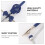 Sada kružítek Scribing Compass Multi Metal1Set pro hodiny geometrie 8