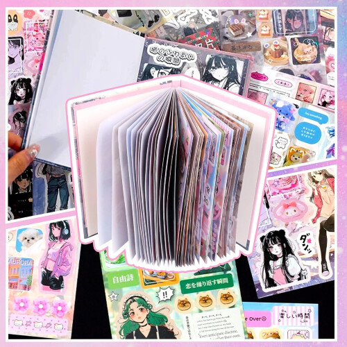 Japanese Manga Sticker Book Romantic Memory 45 pcs 2