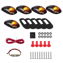 LED-Dachmarkierungsleuchten für LKW und SUV, LED DC 12V, schwarze getönte Linse, bernsteinfarbene Lampe, Außenbeleuchtung